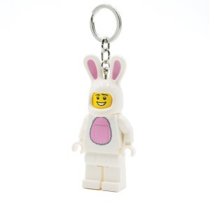 LEGO Easter Bunny Suit Guy Minifigure Iconic Key Light - White (Keyring / Keychain) - Image 7
