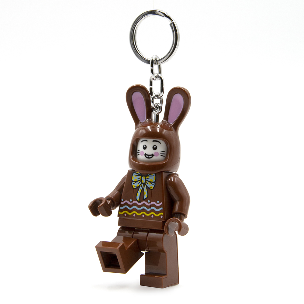 LEGO Easter Chocolate Bunny Minifigure Iconic Key Light - Brown (Keyring / Keychain) - Image 6