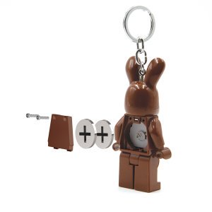 LEGO Easter Chocolate Bunny Minifigure Iconic Key Light - Brown (Keyring / Keychain) - Image 9
