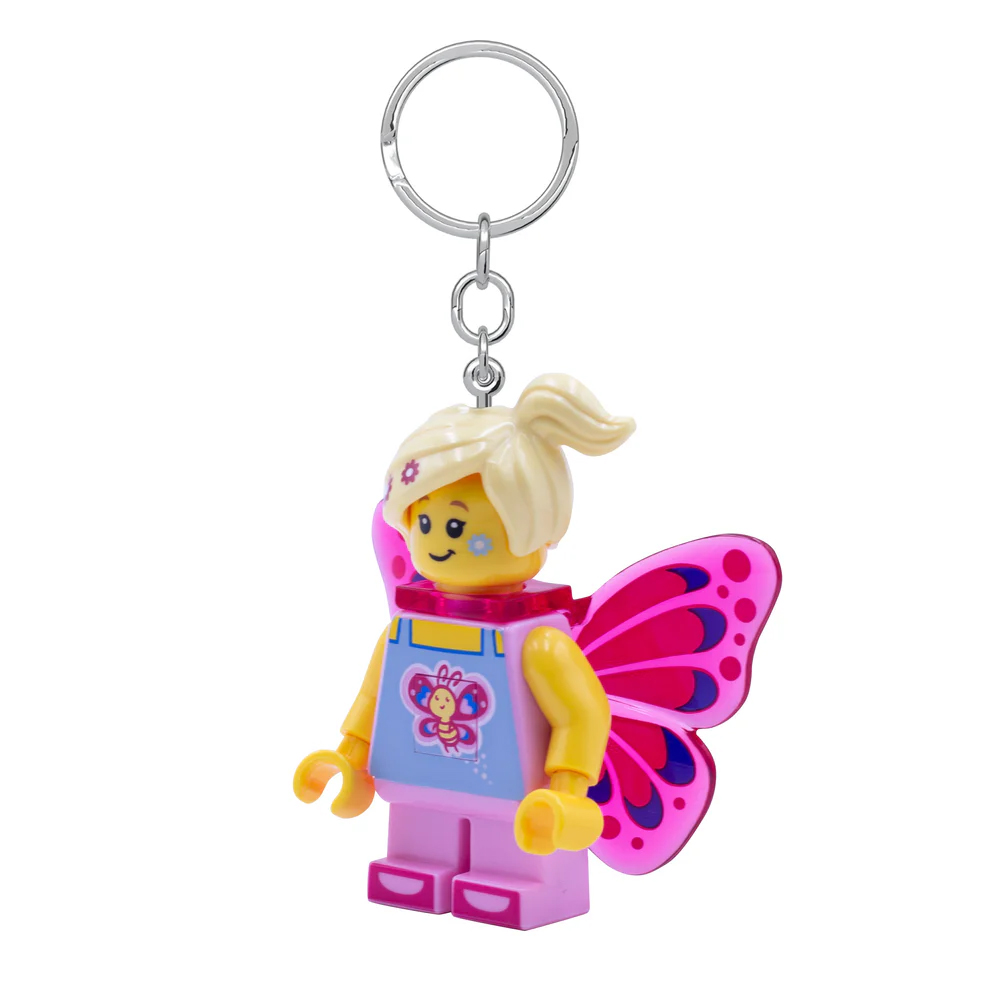 LEGO Iconic Butterfly Girl Minifigure Key Light (Keyring / Keychain) LED Lite - Image 4