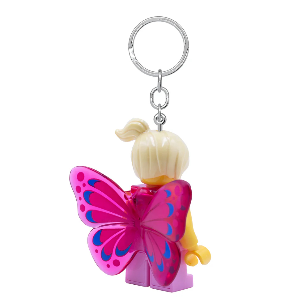 LEGO Iconic Butterfly Girl Minifigure Key Light (Keyring / Keychain) LED Lite - Image 5