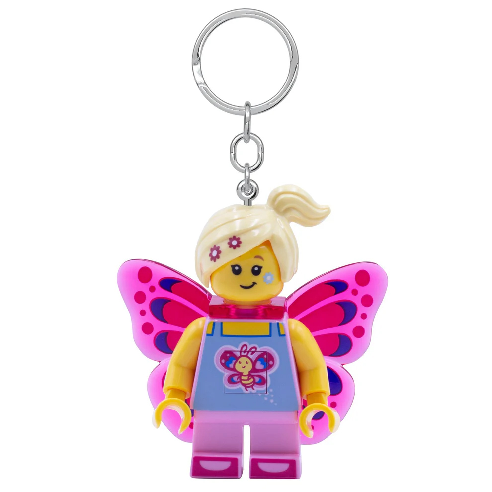 LEGO Iconic Butterfly Girl Minifigure Key Light (Keyring / Keychain) LED Lite - Image 6