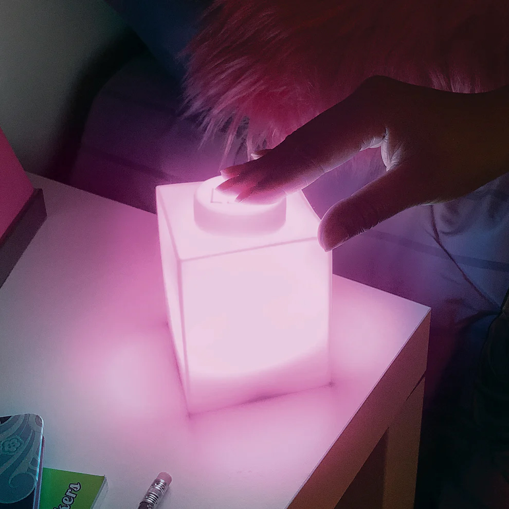 LEGO Iconic Pink 1x1 Silicone Brick Night Light (Night Lite) - Image 2