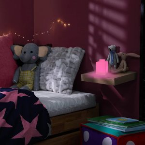 LEGO Iconic Pink 1x1 Silicone Brick Night Light (Night Lite) - Image 5