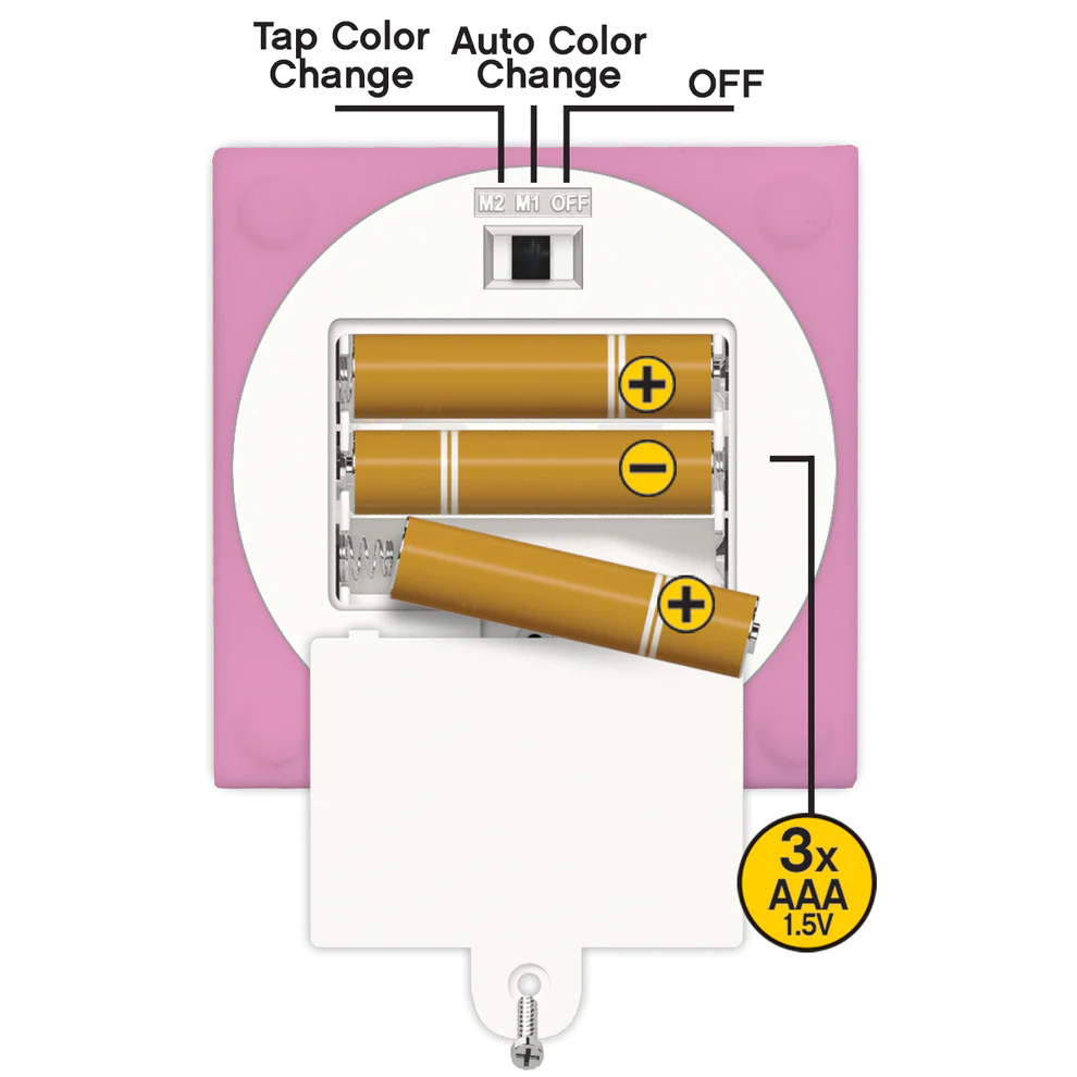 LEGO Iconic Pink 1x1 Silicone Brick Night Light (Night Lite) - Image 7