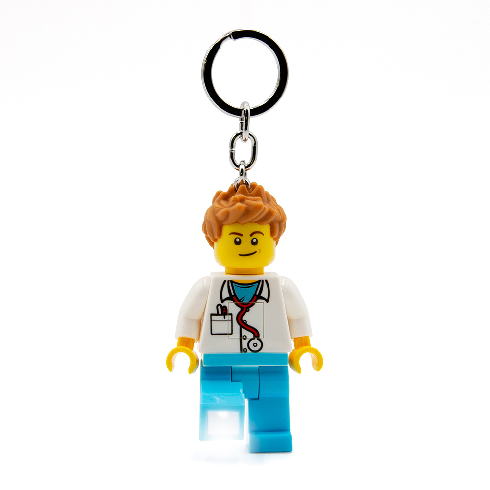 LEGO Male Doctor Minifigure Iconic Key Light (Keyring / Keychain) - Image 6