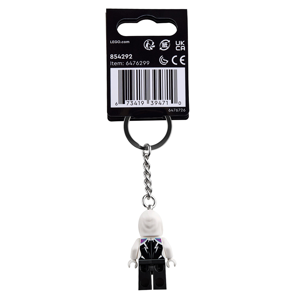 LEGO Marvel Super Heroes Ghost-Spider Minifigure Keyring LEGO Keychain 854292 - Image 3