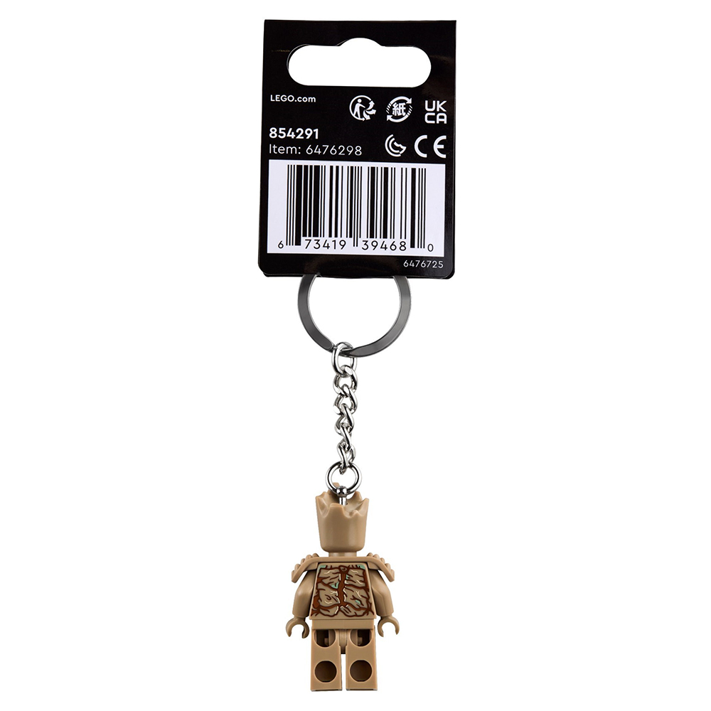 LEGO Marvel Super Heroes Groot Minifigure Keyring LEGO Keychain 854291 - Image 3