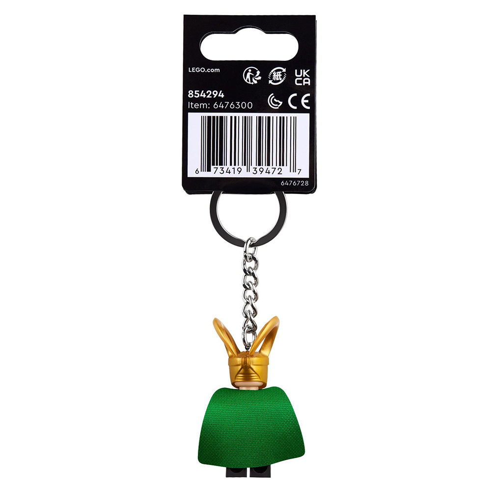 LEGO Marvel Super Heroes Loki Minifigure Keyring LEGO Keychain 854294 - Image 3