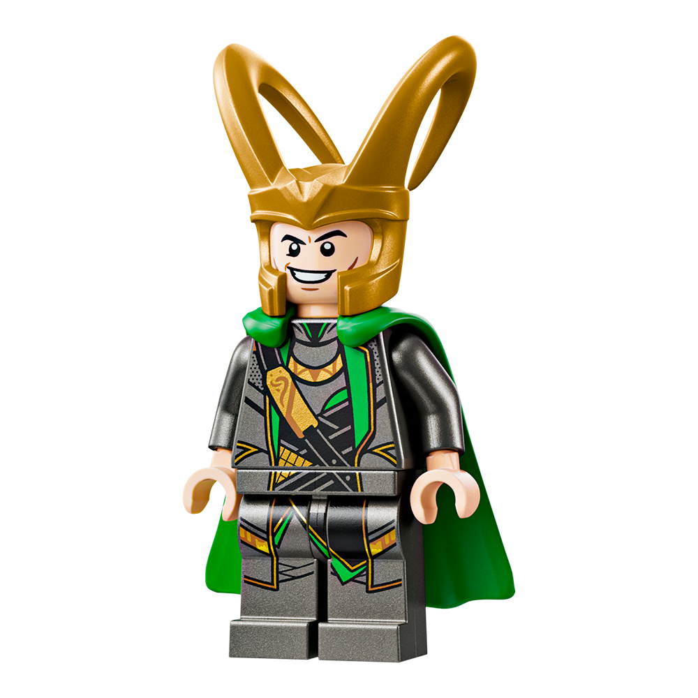 LEGO Marvel Super Heroes Loki with Rubber Cape Minifigure from 76290 - Image 1
