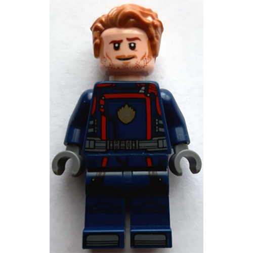 LEGO Marvel Super Heroes Star-Lord Dark Blue Suit Minifigure from 76255 - Image 1