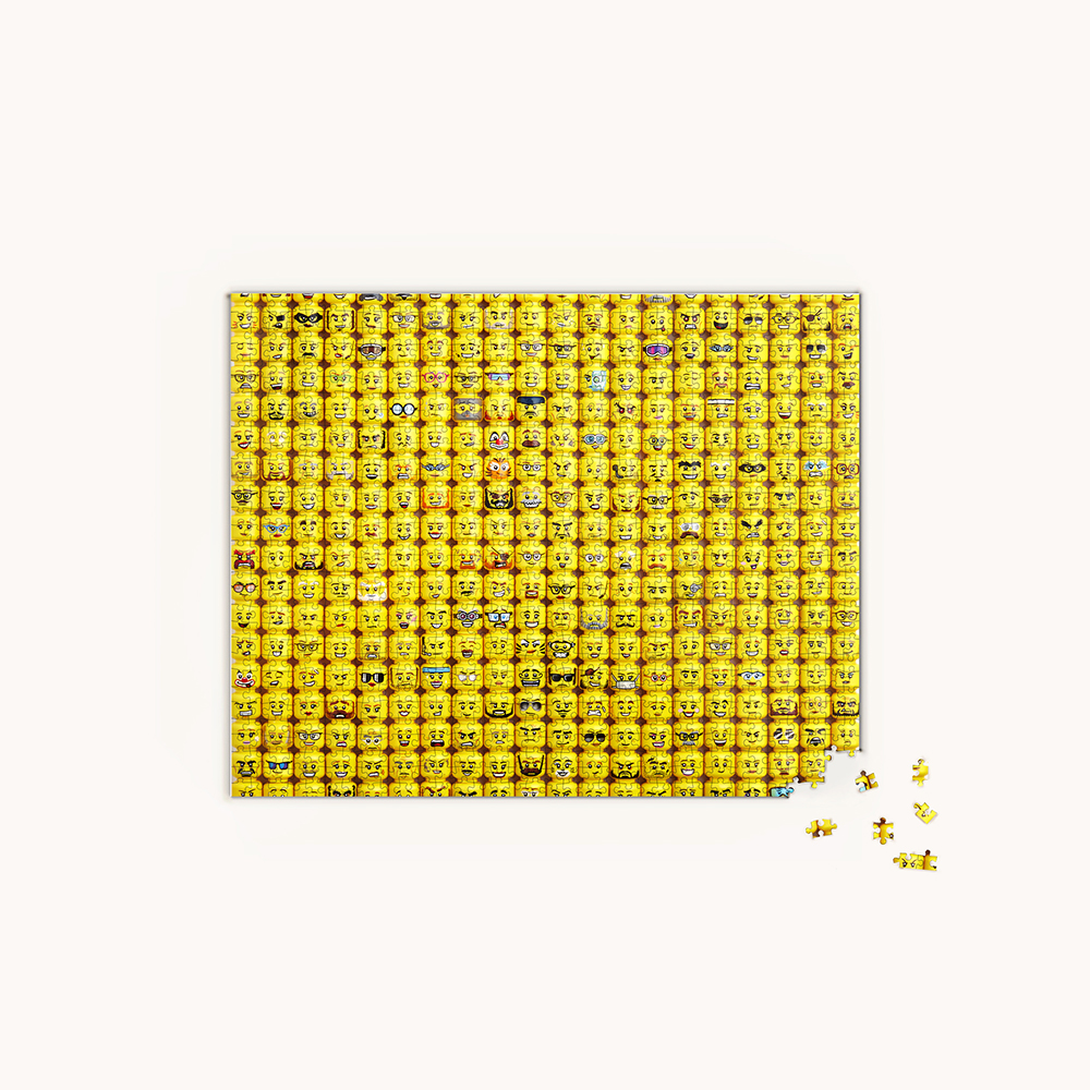 LEGO Minifigure Faces 1000-Piece LEGO Jigsaw Puzzle - Image 2
