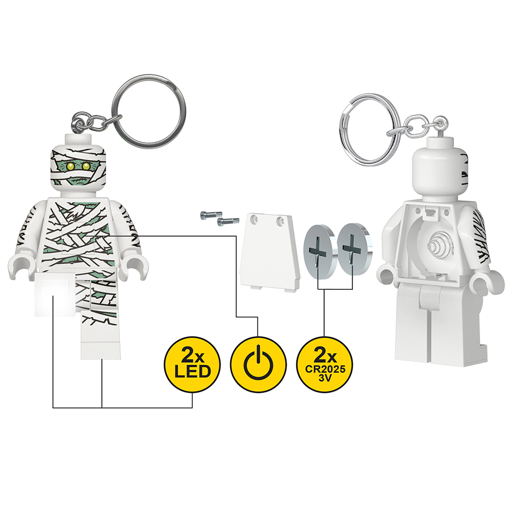 LEGO Monster Mummy Minifigure Iconic Key Light (Keyring / Keychain) - Image 5