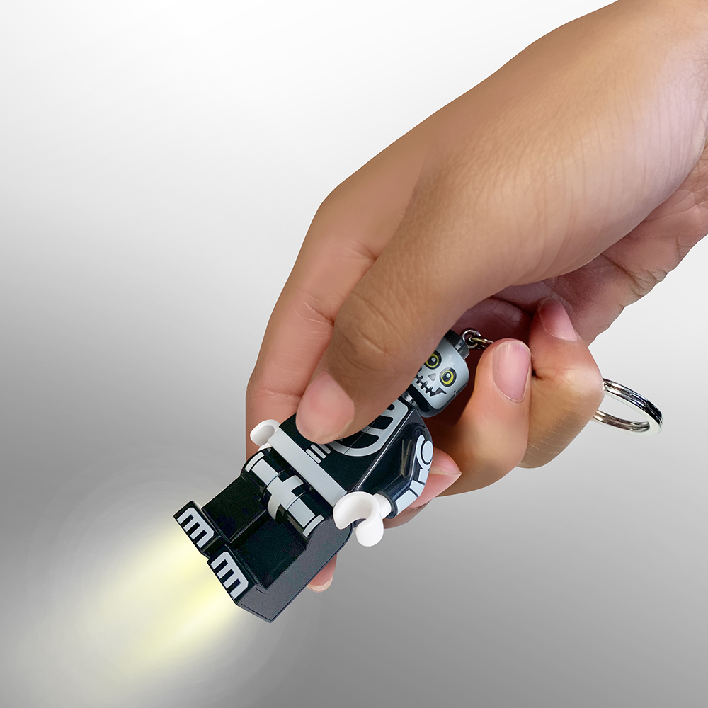 LEGO Monster Skeleton Minifigure Iconic Key Light (Keyring / Keychain) - Image 5