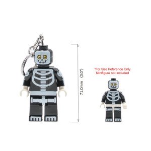 LEGO Monster Skeleton Minifigure Iconic Key Light (Keyring / Keychain) - Image 8
