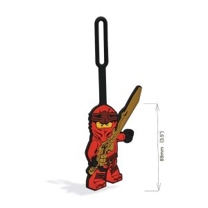LEGO NINJAGO Kai Minifigure Bag Tag Luggage Label - Image 3