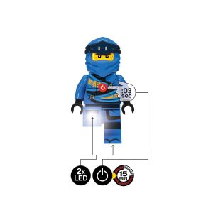 LEGO NINJAGO Legacy Jay Minifigure Torch Light LED Lite (300%) - Image 3