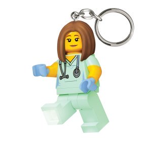 LEGO Nurse / Veterinarian Minifigure Iconic Key Light (Keyring / Keychain) - Image 4