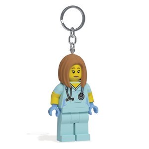 LEGO Nurse / Veterinarian Minifigure Iconic Key Light (Keyring / Keychain) - Image 7