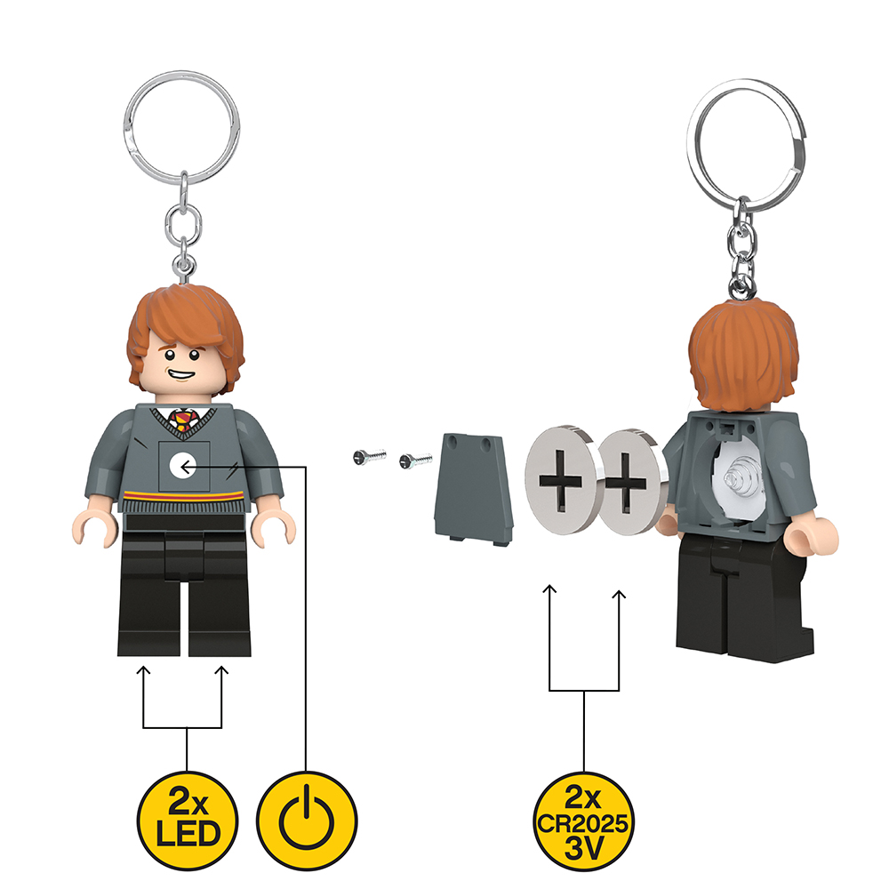 LEGO Ron Weasley Minifigure Harry Potter Key Light (Keyring / Keychain) - Image 5