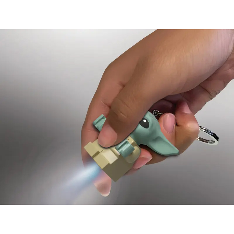 LEGO Star Wars Baby Yoda Grogu The Child LEGO Minifigure Key Light Keyring - Image 6