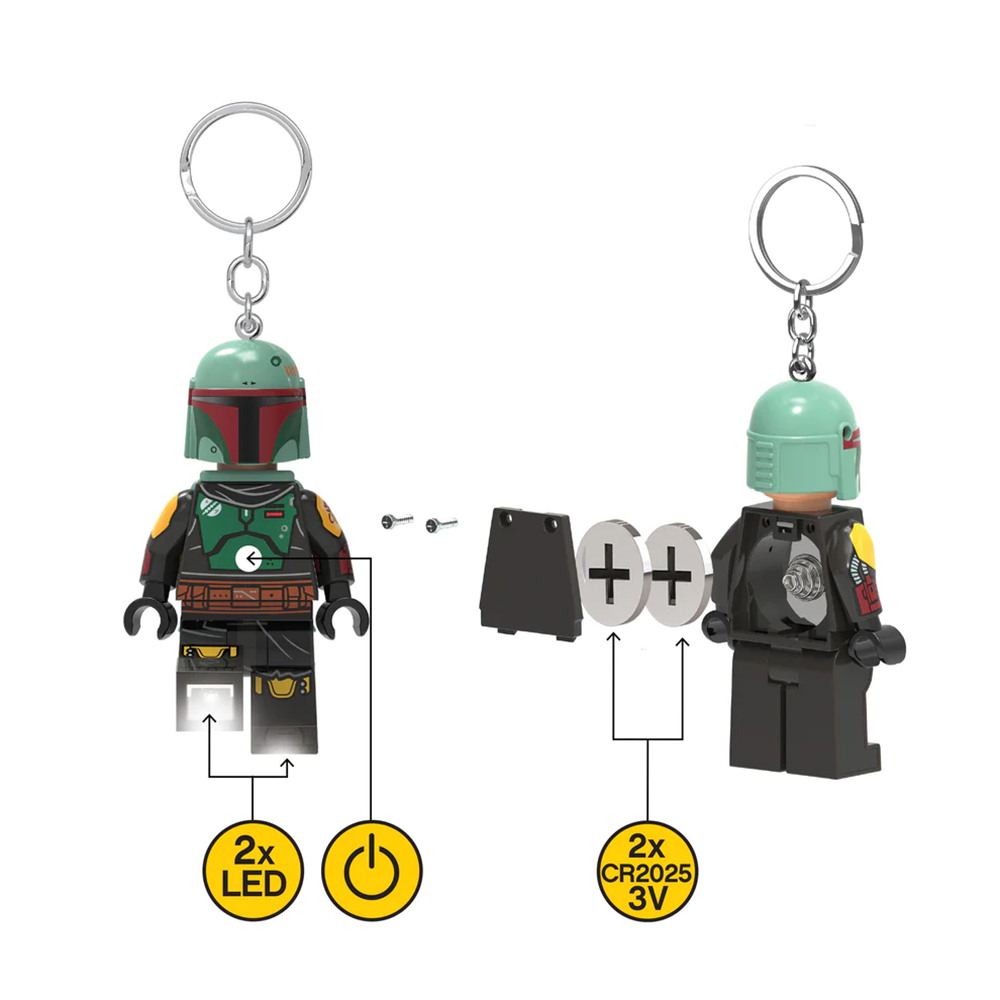 LEGO Star Wars Boba Fett Minifigure Key Light (Keyring / Keychain) - Image 4