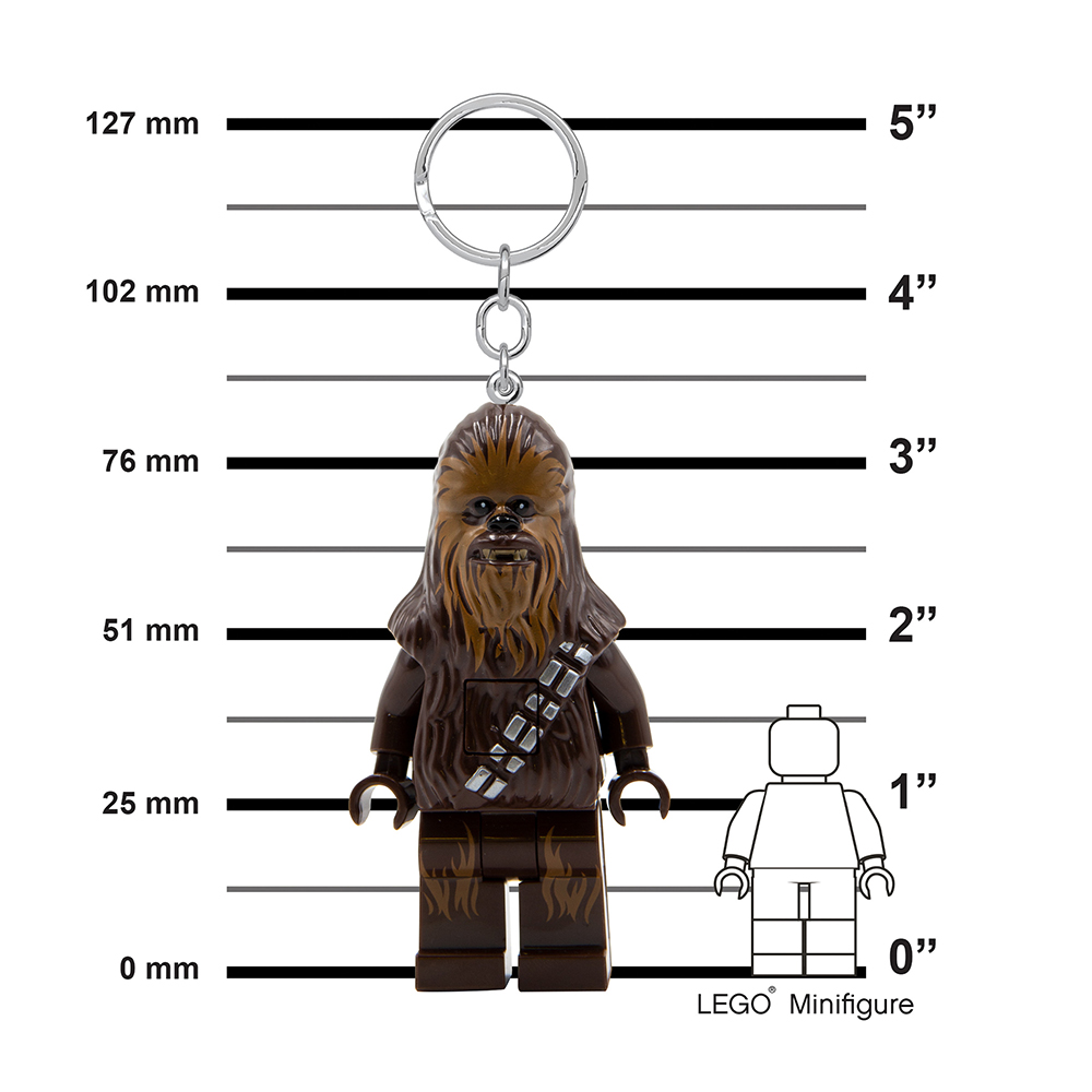 LEGO Star Wars Chewbacca Minifigure Key Light (Keyring / Keychain) - Image 2