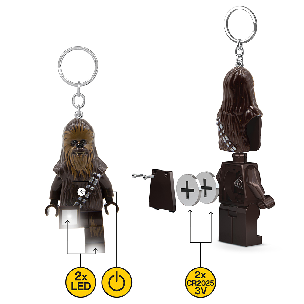 LEGO Star Wars Chewbacca Minifigure Key Light (Keyring / Keychain) - Image 4