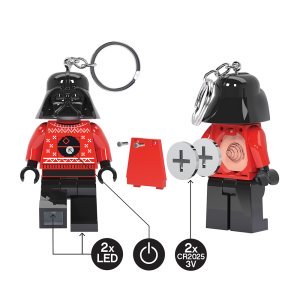 LEGO Star Wars Darth Vader Holiday Sweater Minifigure Key Light (Keyring / Keychain) - Image 4