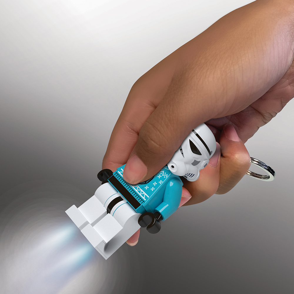 LEGO Star Wars Stormtrooper Holiday Sweater Minifigure Key Light (Keyring / Keychain) - Image 3