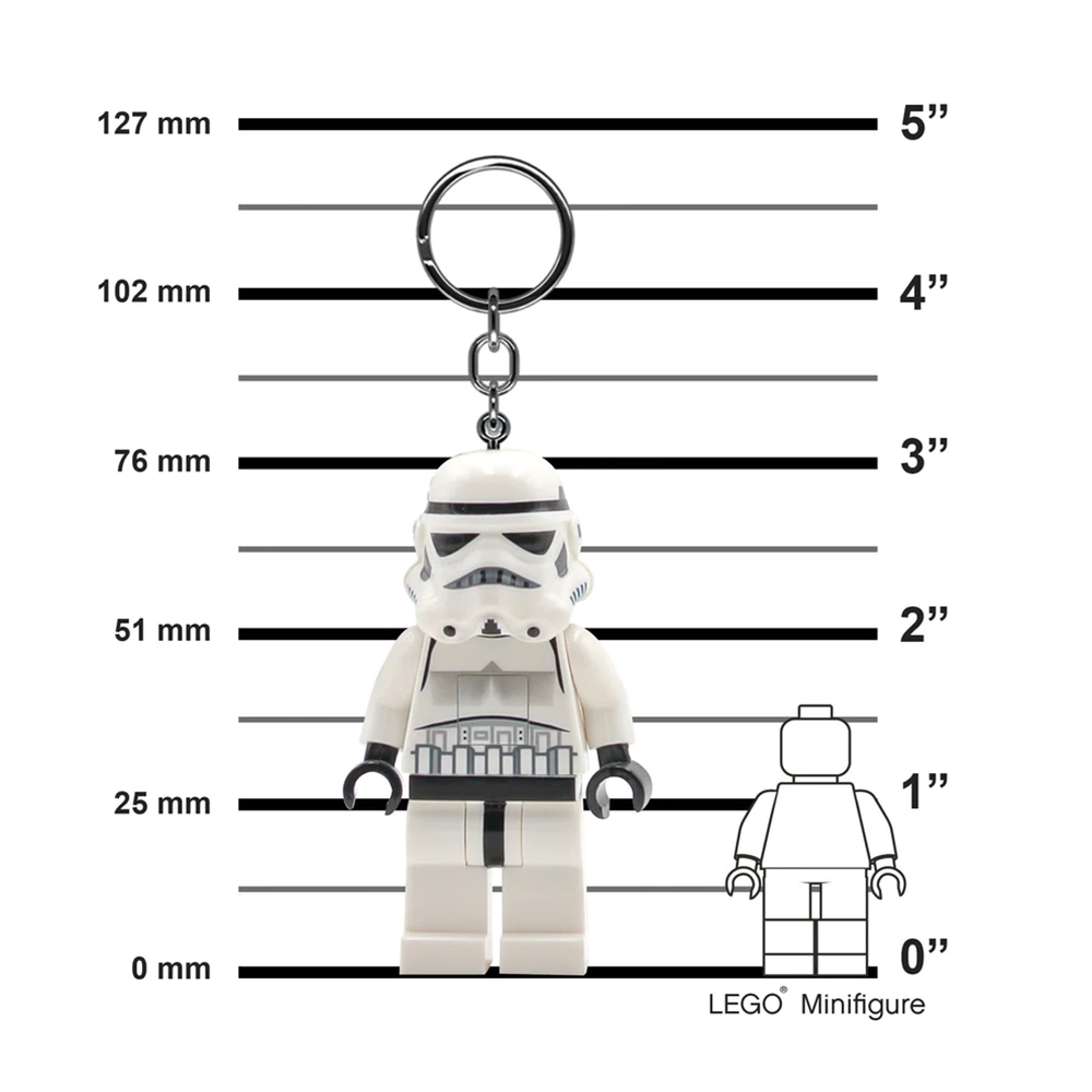 LEGO Star Wars Stormtrooper Minifigure Key Light (Keyring / Keychain) - Image 2