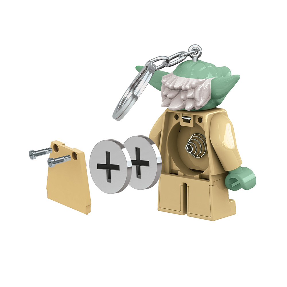 LEGO Star Wars Yoda Minifigure Key Light (Keyring / Keychain) - Image 4