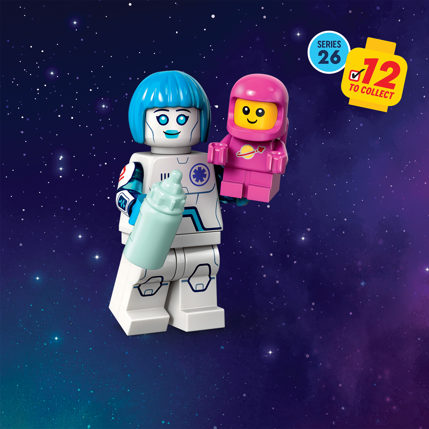 LEGO Minifigures Space Series 26 71046 - Complete Collection of 12 Different LEGO Minifigures Guaranteed – Supplied in Grip Seal Bags Without Boxes - Image 6
