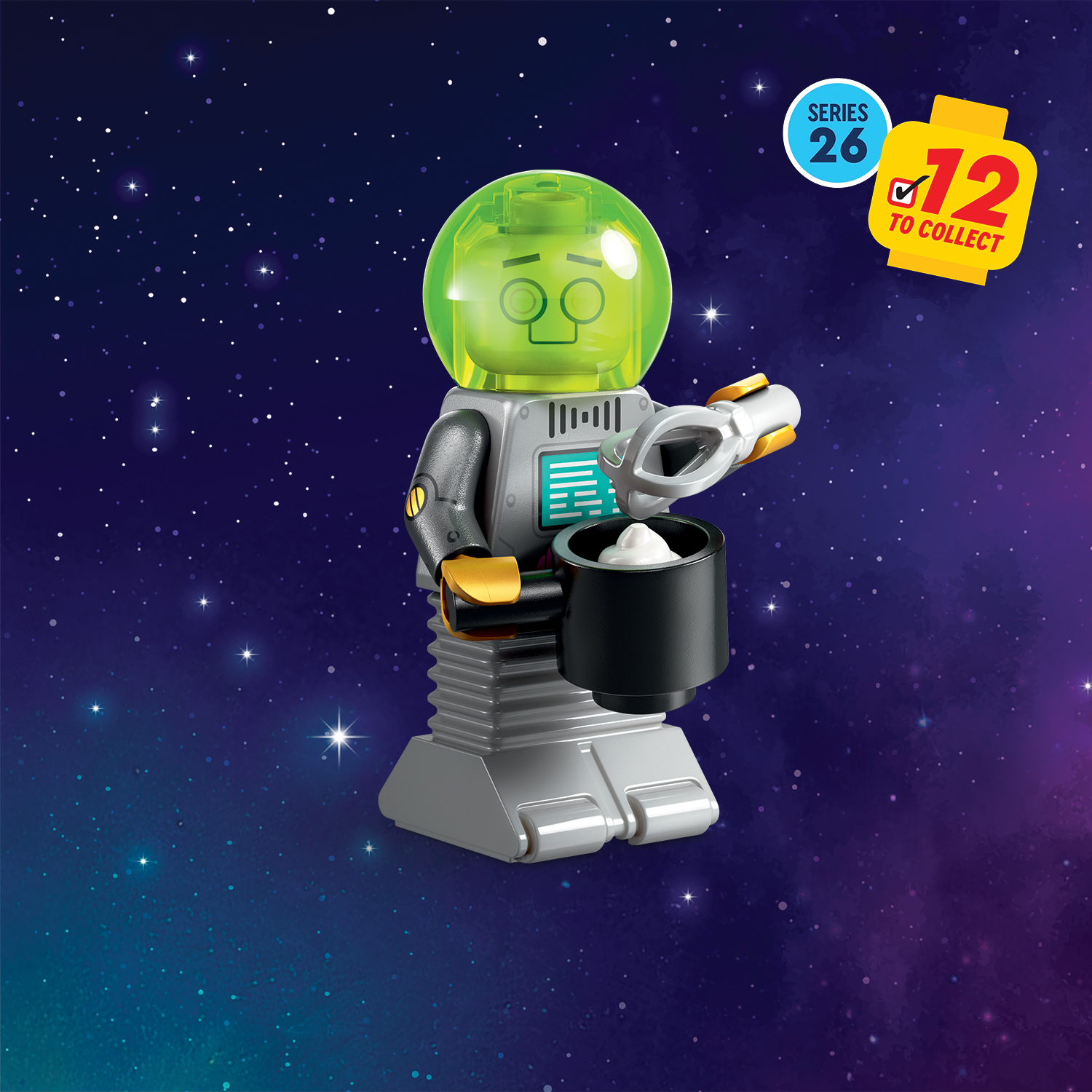 LEGO Minifigures Space Series 26 71046 - Complete Collection of 12 Different LEGO Minifigures Guaranteed – Supplied in Grip Seal Bags Without Boxes - Image 3