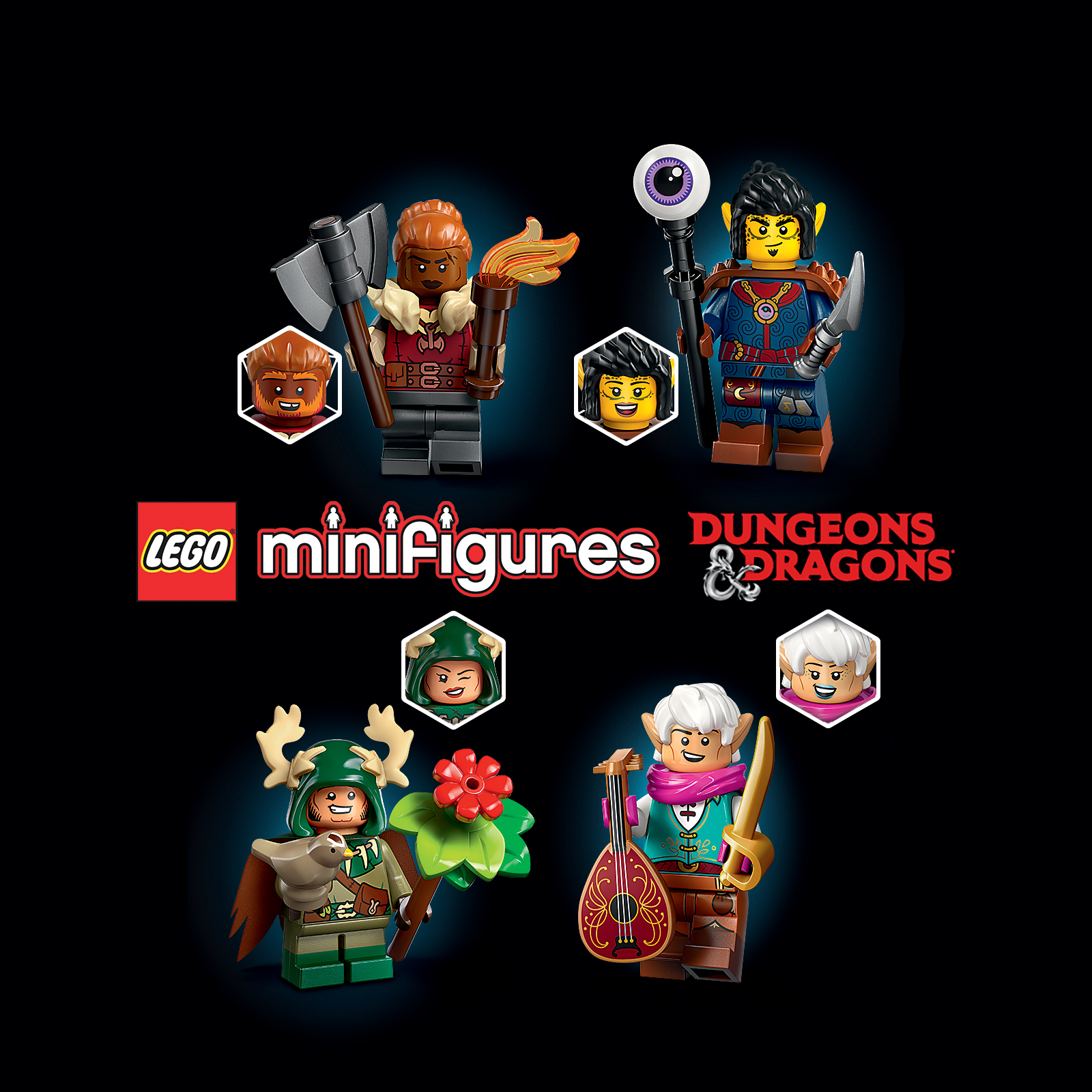 LEGO Dungeons & Dragons Minifigures 71047 Complete Collection of 12 Different LEGO Minifigures Guaranteed – Supplied in Grip Seal Bags Without Boxes - Image 3