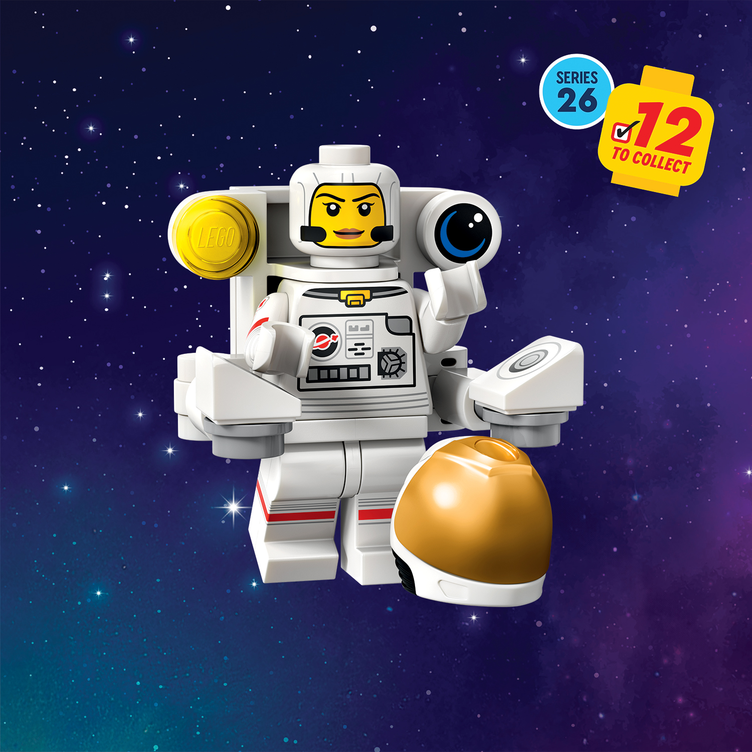 LEGO Minifigures Series 26 Space Series 71046 - Spacewalking Astronaut - Supplied in Grip Seal Bags Without Boxes #1 - Image 1