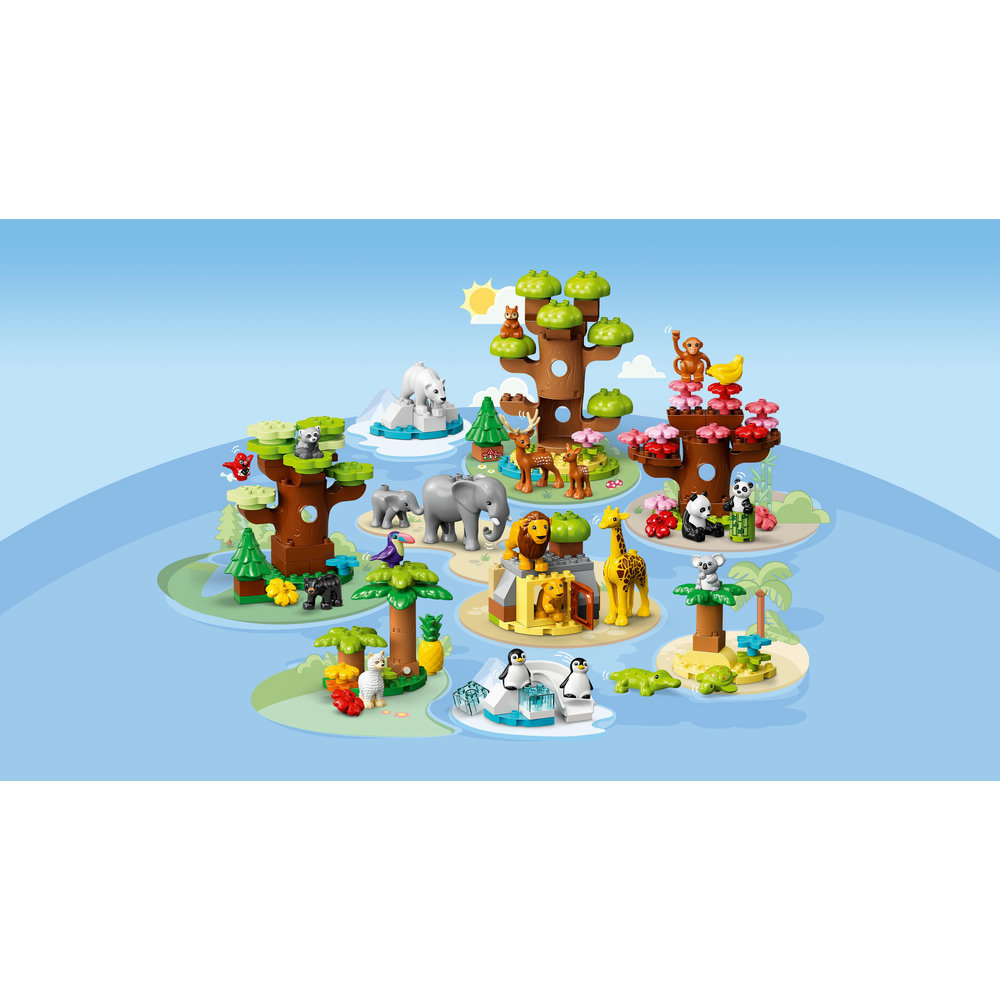 LEGO DUPLO Wild Animals of the World 10975 Building Toy (142 Pieces) - Image 3
