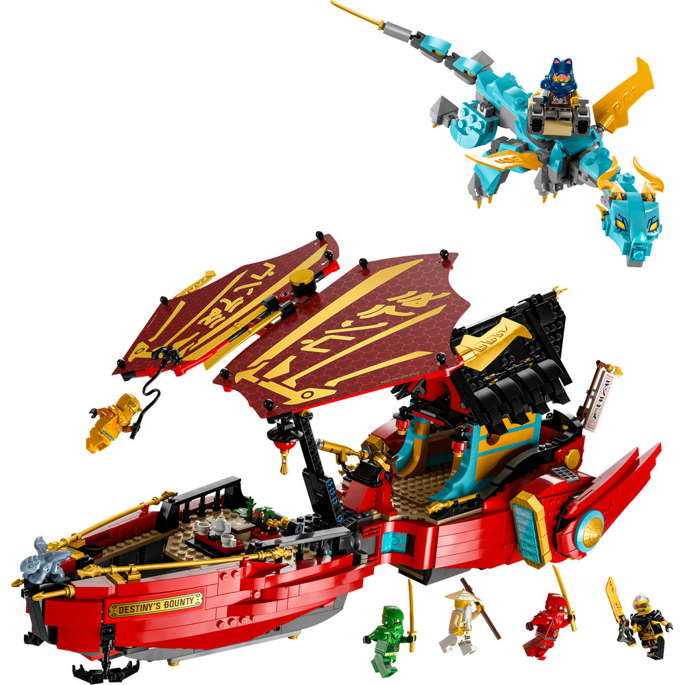 LEGO NINJAGO Destiny’s Bounty – Race Against Time 71797 Building Toy Set (1,739 Pcs) - Image 2