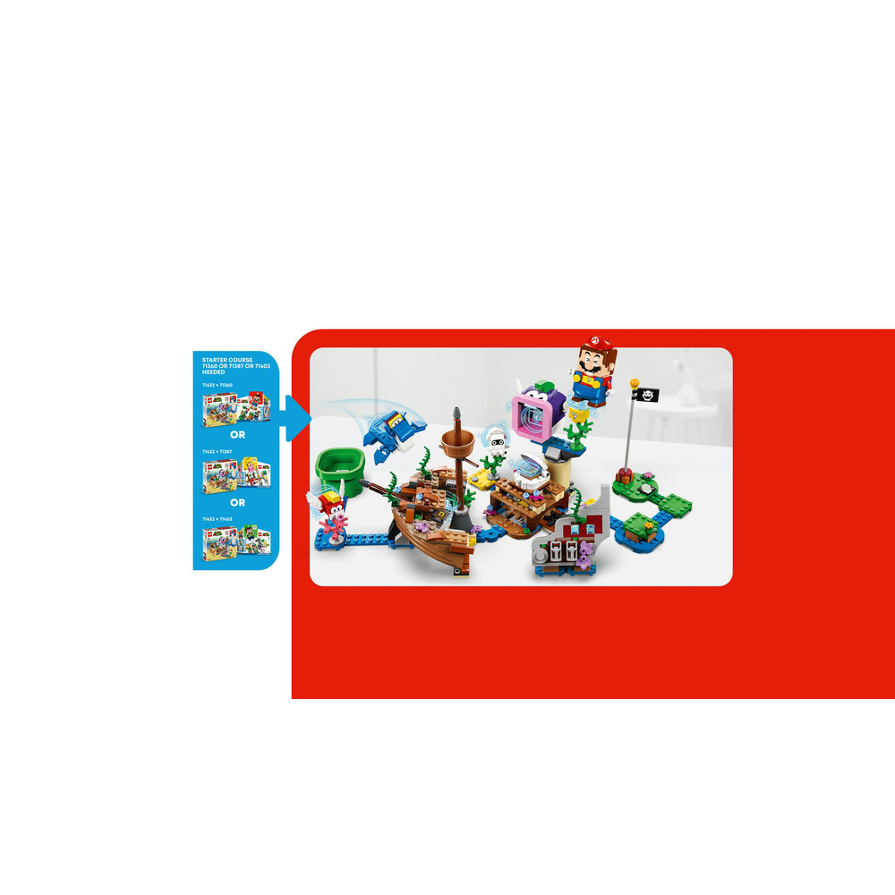 LEGO Super Mario Dorrie's Sunken Shipwreck Adventure Expansion Set 71432 - Image 5