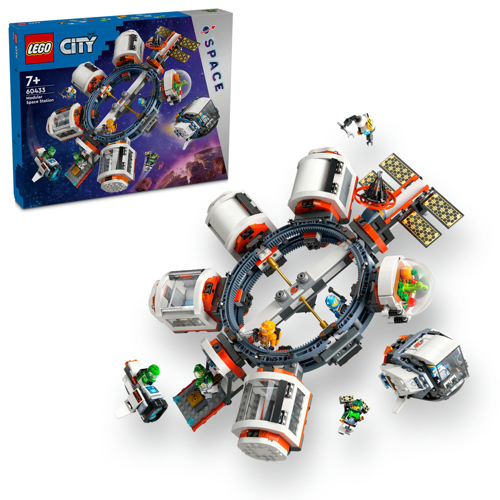 LEGO City Modular Space Station Building Toy 60433 - Image 1