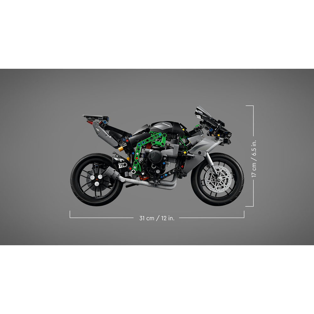 LEGO Technic Kawasaki Ninja H2R Motorcycle (DAMAGED BOX) Set 42170 - Image 5