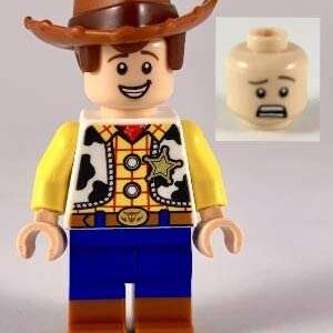 LEGO Disney Toy Story 4 Woody Smile / Scared Face Minifigure from 10770 - Image 1