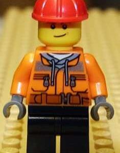 LEGO City Construction Worker Minifigure Cty1286 - Image 1