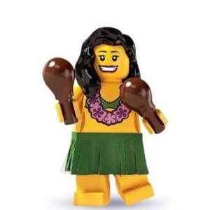LEGO Series 3 Hula Dancer Minifigure #14 8803 - Image 1