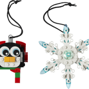 LEGO Seasonal Penguin and Snowflake Ornaments Set 40572 - Image 2
