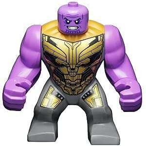 LEGO Marvel Super Heroes Thanos Dark Bluish Gray Armour Minifigure from 76192 - Image 1