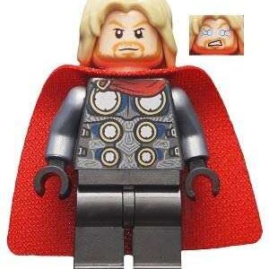 LEGO Super Heroes Thor Pearl Dark Gray Legs Minifigure from 76152 - Image 1