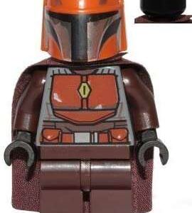 LEGO Star Wars Mandalorian Tribe Warrior Dark Orange Helmet Minifigure from 75267 - Image 1