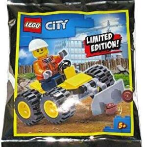 LEGO City Construction Worker with Bulldozer Foil Pack Set 952003 - Image 1