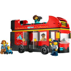 LEGO City Red Double-Decker Sightseeing Bus Toy 60407 - Image 2